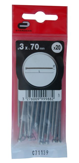 20 Pregos S/Cab Aco Pol 3.0X70 (15673420)