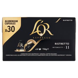 L'Or Ristretto 11- 30 Capsule Caffè Compatibili Con Macchine Nespresso*® Original 156G
