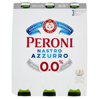 Peroni Nastro Azzurro 0.0% Birra Analcolica 3 X 33 Cl - 138959