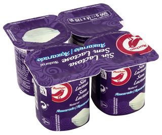 Sin Lactosa Natural Auchan 4X125G