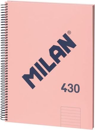 Libreta Espiral Pautado 80 Hojas A4 1918 Rosa (8411574104858)