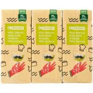 Vino De Mesa Blanco Mini Brick Eroski, Pack 3X187 Ml (23522824)