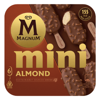 Magnum Helado Mini Almendras 6u