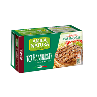 10 Hamburger Di Bovino 750G Amica Natura