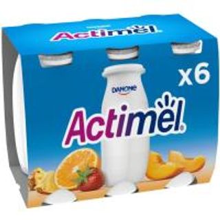 Yogur Líquido Actimel L-Casei Multifrutas Danone 6X100 Ml. (6724793)