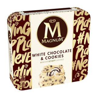 Magnum Helado Chocolate Blanco & Cookies 3x100ml