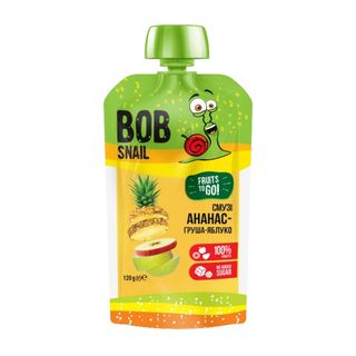 Bob Snail Smoothie Ananas- Pêra-Maçã 120g
