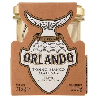 Orlando Tonno Bianco Alalunga Filetti all'Olio di Oliva 315 g