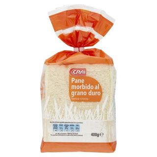Crai Pane morbido al grano duro Senza crosta 400 g