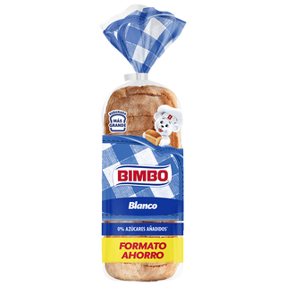 Pan Blanco 0% Azúcares Añadidos Bimbo 640 G.