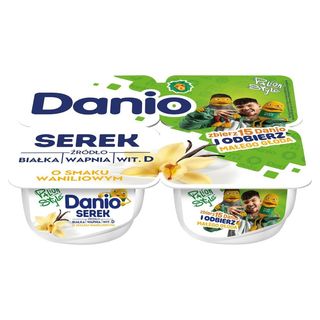 Danio Serek o smaku waniliowym (4 x 130 g) 520 g