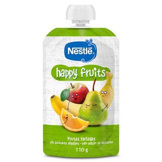 Postre Lácteo Infantil Con Puré De 4 Frutas Happy Fruits Nestlé Bolsa 110 G