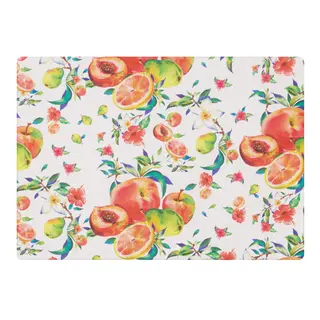 Tovaglietta con decoro pesche, - 30x45 cm
