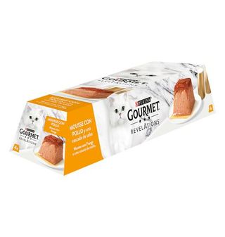 Comida Gato Gourmet Mousse Con Pollo 4X 57 G