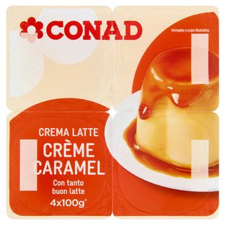 CONAD Crema Latte Crème Caramel 4 x 100 g* - 80038900