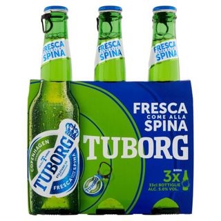 Tuborg Birra Fresca ComeAllaSpina 3x 33 cl - 8007950010792