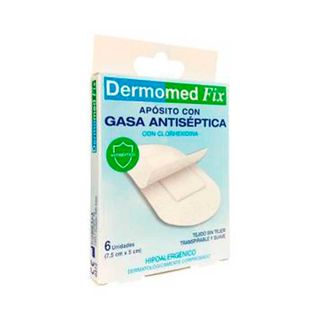 Apósito con Gasa Antiséptica con Clorhexidina - Dermomed - 6 unidades 6XS17069 (8437018664504)