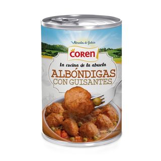 COREN Albóndigas Con Guisantes, 425Grs