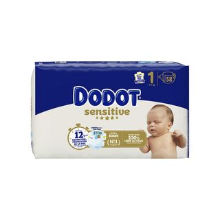Pañal 2-5 Kg Talla 1 Dodot Sensitive, Paquete 58 Uds (304115)