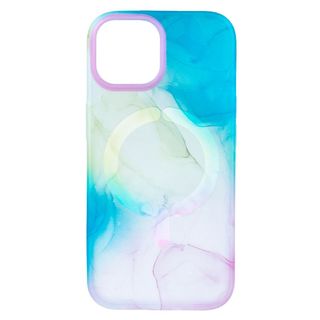 Funda Acuarela Compatible con Magsafe para iPhone 15 Plus Multicolor