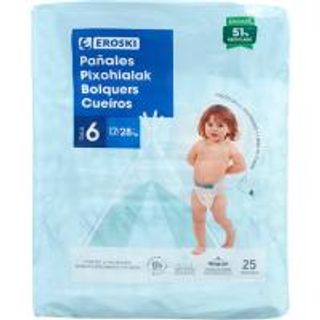 Pañal Absorbentes 17-22 Kg. Talla 6 Paquete 25 Uds. (21772348)
