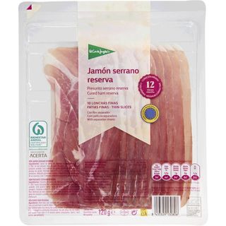 El Corte Inglés Presunto Serrano Reserva em Fatias Finas unidade 120 g - 18383001114