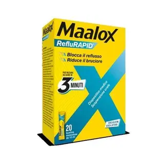 SOSPENSIONE ORALE MAALOX REFLURAPID 20 BUSTINE MONODOSE DA 10 ML