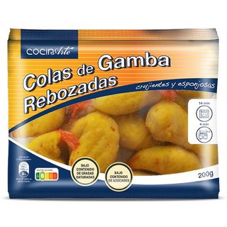 Colas De Gamba Rebozadas Cocinarte Bolsa 200 G
