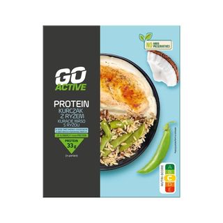 Go Active Protein Danie kurczak z ryżem w sosie śmietankowo-kokosowym 400 g