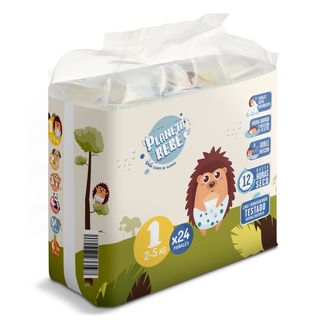 Pañales 2-5 Kgs Talla 1 Planeta Bebé De Dia Bolsa 24 Unidades