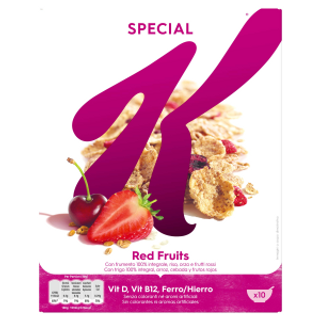 Cereales Special K Frutos Rojos Kellogg´S 300Gr.