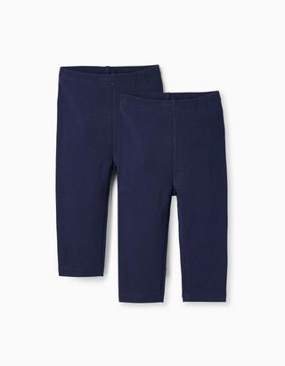 Pack 2 Pares de Leggings para Bebé Menina - Tamanho 9/12M