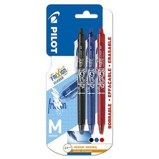 Bolígrafo Borrable Retráctil Pilot Frixion Negro / Azul / Rojo (8422911009200)