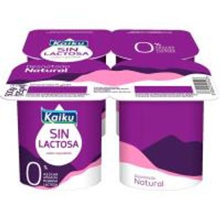 Preparado Lácteo Sin Lactosa 0% Natural Kaiku, Pack 4X125 G (15989833)