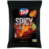 TOP Chipsy SPICY chili&lime, karbowane, 150 g