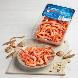 Gamba Blanca Salada Pequeña Bandeja 400 Gr.