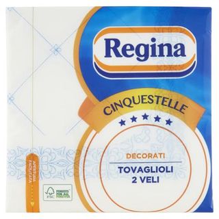 Regina Cinquestelle Tovaglioli 2 Veli 38X38 43 Pezzi - 222950