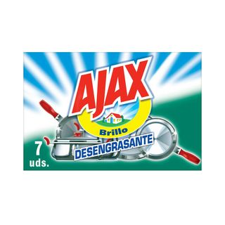 Estropajo Jabonoso Ajax Desengrasante Caja 7 Uds (53205)