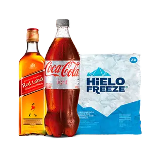 Lote White Label + Refresco (2 Lt.) + Hielo