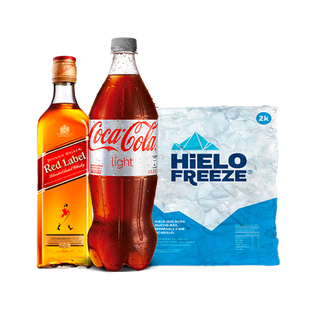Lote White Label + Refresco (2 Lt.) + Hielo