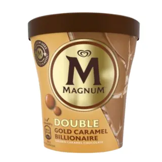 Magnum Gelado Double Gold Caramel Billionaire Copo 440ml