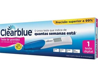 TESTE CLEARBLUE GRAVIDEZ INDICADOR DE SEMANAS 1UN