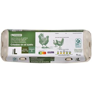 Huevo Fresco L Suelo Eroski, Cartón 1 Docena (19482108)