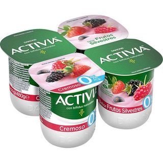 Activia 0% Cremoso Sabor A Frutas Silvest. Danone, Pack 4X125 Gr. (16819492)