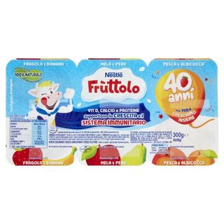 Nestlé Fruttolo Fragola E Banana - Mela E Pera - Pesca E Albicocca 6 X 50 G - 049098