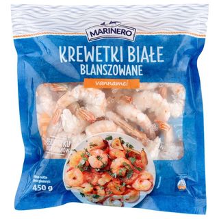 Marinero Krewetki białe blanszowane vannamei 450 g