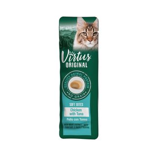 Virtus original snack cat soft bites 10g pollo con tonno