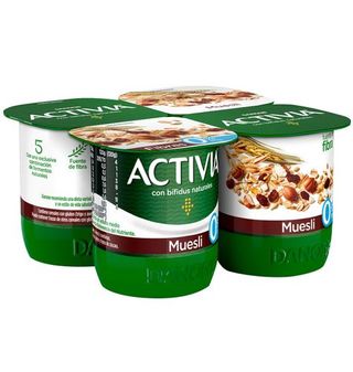 Activia Fibras Danone Muesli 0% 4 Uds.