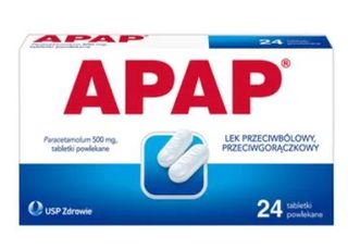 Apap 500 mg 24 tabletek