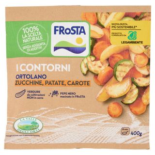 FRoSTA i Contorni Ortolano Zucchine, Patate, Carote Surgelato 400 g - 8052789531659